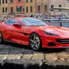 Ferrari Red Car Diamond Painting