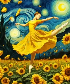 Field Of Sunflowers Van Gogh Art Diamond Painting