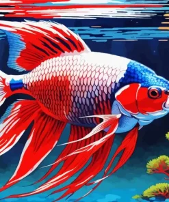 Fighter Fish Diamond Painting