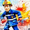 Fireman Sam Diamond Painting