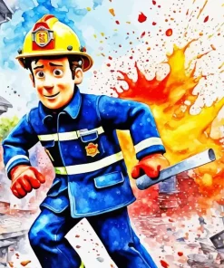 Fireman Sam Diamond Painting