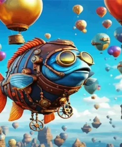 Fish With Glasses Diamond Painting