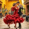 Flamenco Couple Dancers Art Diamond Painting