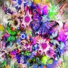 Flowers and Butterflies Diamond Painting