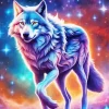 Galaxy Wolf Animal Diamond Painting