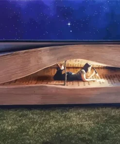 Girl In A Book Diamond Painting