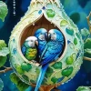 Green Gourd Birdhouse Diamond Painting