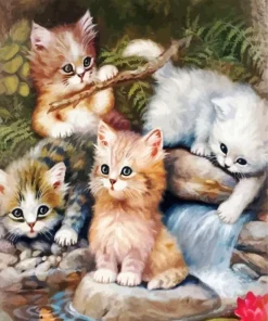 Group Of Cats Diamond Painting