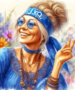 Hippie Lady Diamond Painting