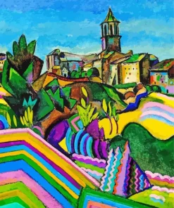 Joan Miro Prades The Village Diamond Painting