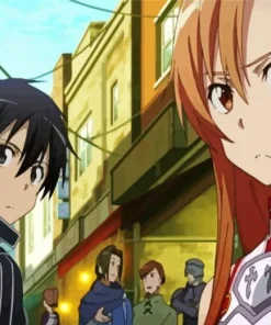 Kazuto Kirigaya And Asuna Yuuki Diamond Painting