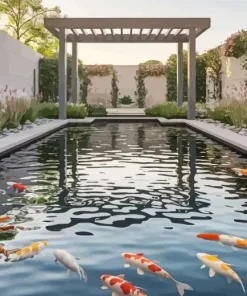 Koi Fishes Pond Diamond Painting