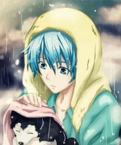 Kuroko And His Dog Diamond Painting