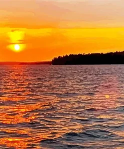 Lake Michigan Sunset Diamond Painting