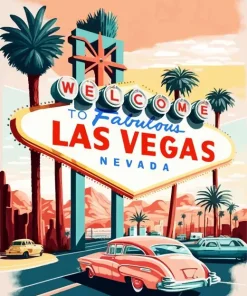 Las Vegas Poster Diamond Painting