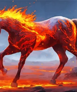 Lava Horse Diamond Painting