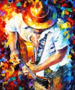 Man With A Guitar Diamond Painting