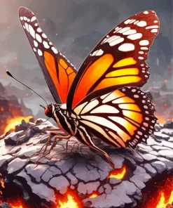Monarch Butterfly Art Diamond Painting