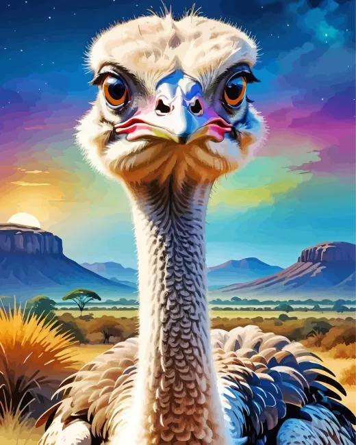 ostrich Diamond Paintings Ostrich Diamond Painting