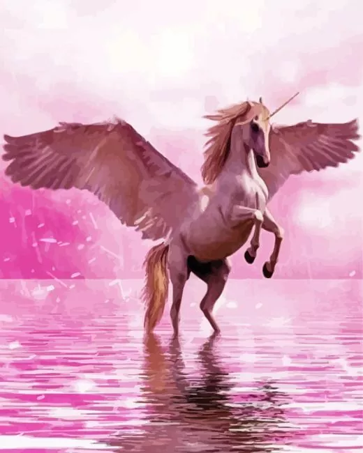 pink unicorn Diamond Dotz Pink Unicorn Diamond Painting