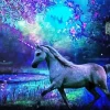 Purple Majestic Unicorn Diamond Painting