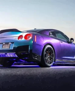 Purple Nissan Gtr Diamond Painting