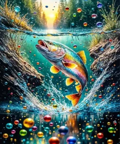Rainbow Trout Diamond Painting