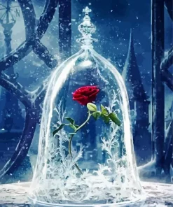 Rose From Beauty And The Beast Diamond Painting