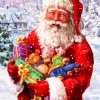 Santa With Gifts Diamond Painting