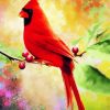 Sparkling Cardinal Diamond Painting