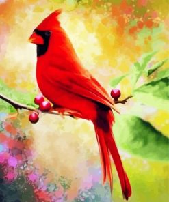 Sparkling Cardinal Diamond Painting