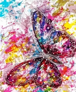 Splatter Butterfly Diamond Painting