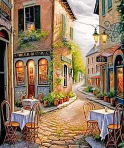 Street Cafe Diamond Painting