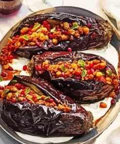 Stuffed Eggplant With Spiced Beef Diamond Painting