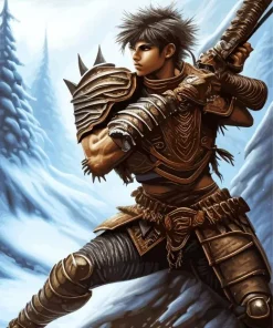 Warrior Boy Art Diamond Painting