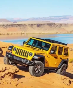Yellow Jeep Wrangler Diamond Painting