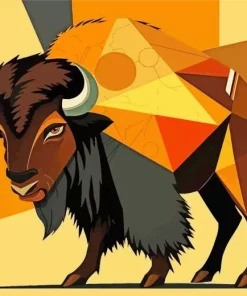 Abstract Buffalo Art Diamond Painting