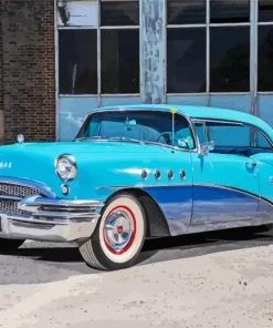 Blue 1955 Buick Skylark Diamond Painting
