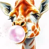 Bubble Giraffe Diamond Painting