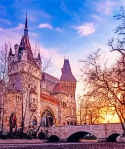 Budapest Vajdahunyad Castle Diamond Painting
