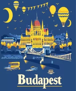 Hungary Budapest Poster Diamond Painting