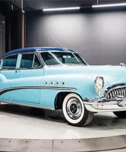Light Blue 1953 Buick Skylark Car Diamond Painting
