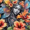 Aesthetic Flowers Fairy Art Diamond Painting