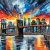 Brooklyn Skyline Art Diamond Painting