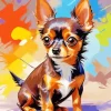 Brown And Black Chiweenie Dog Diamond Painting