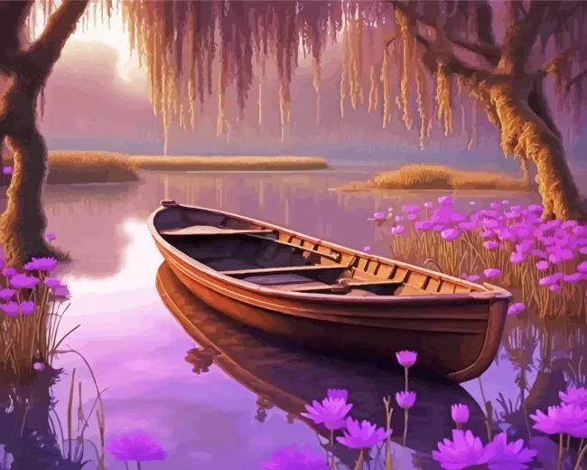 brown boat Diamond Paints Brown Boat Diamond Painting