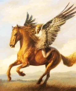 Brown Pegasus Diamond Painting