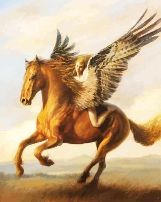 brown pegasus Diamond By Numbers Brown Pegasus Diamond Painting