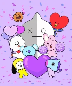 Bt21 Bts Diamond Painting