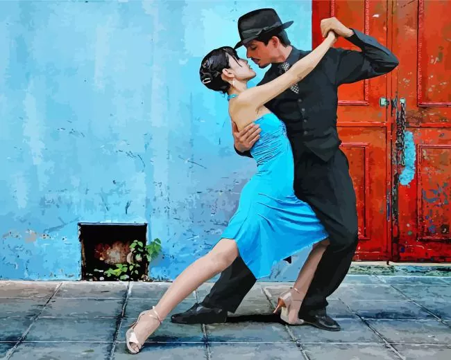 buenos aires tango dancer Diamond By Numbers Buenos Aires Tango Dancer Diamond Painting